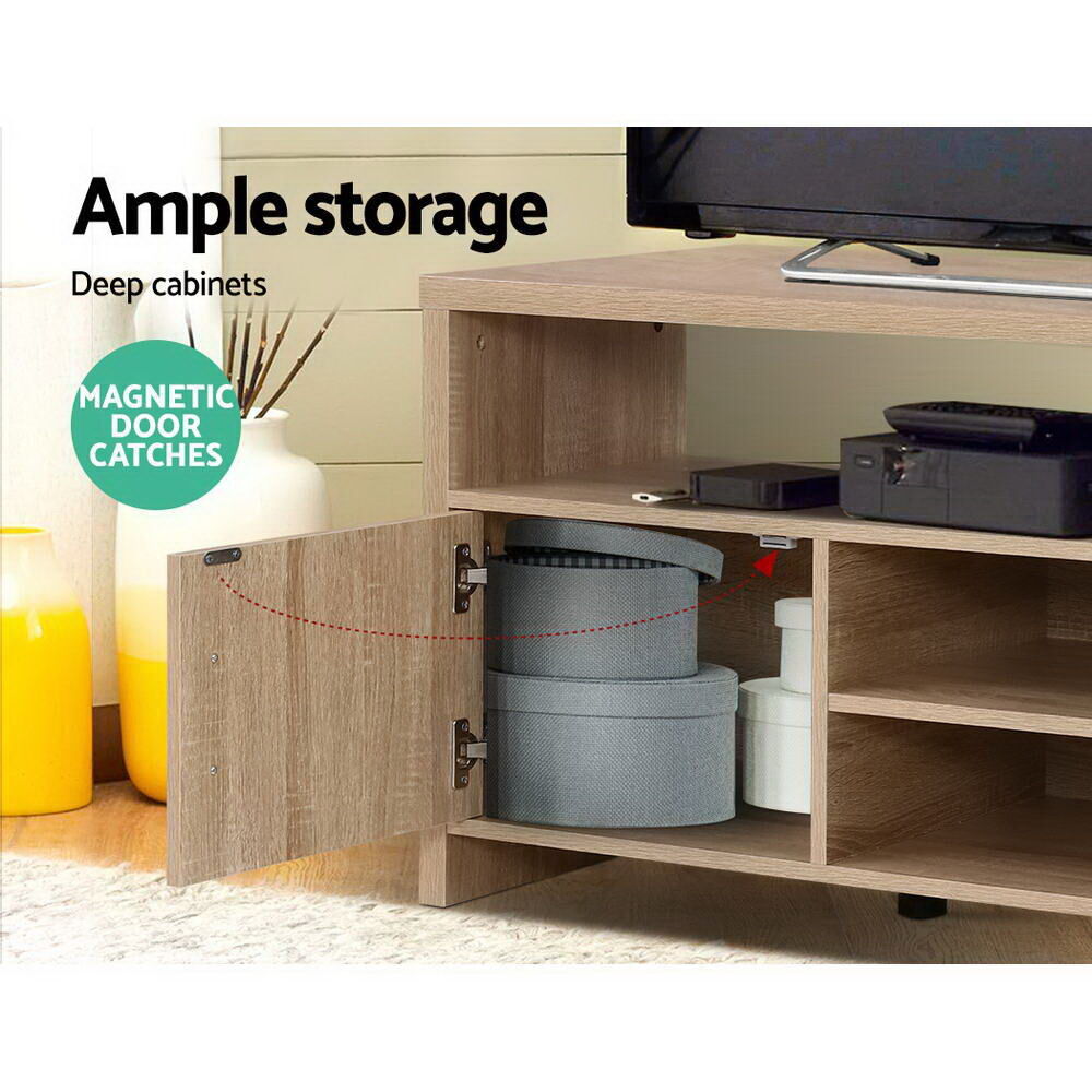 Artiss TV Cabinet Entertainment Unit 140cm Oak Ken Price