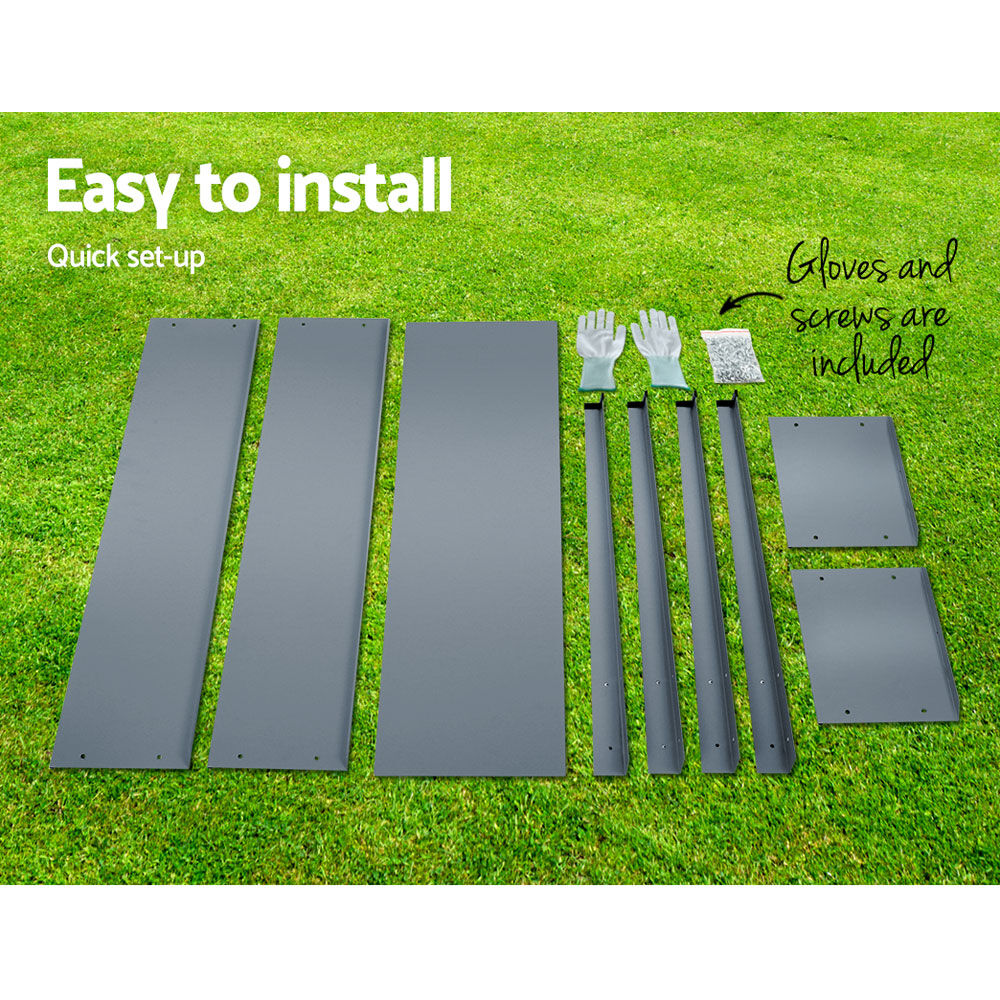 Green Fingers Garden Bed Elevated 100X80X30cm Planter Box Container Galvanised Price