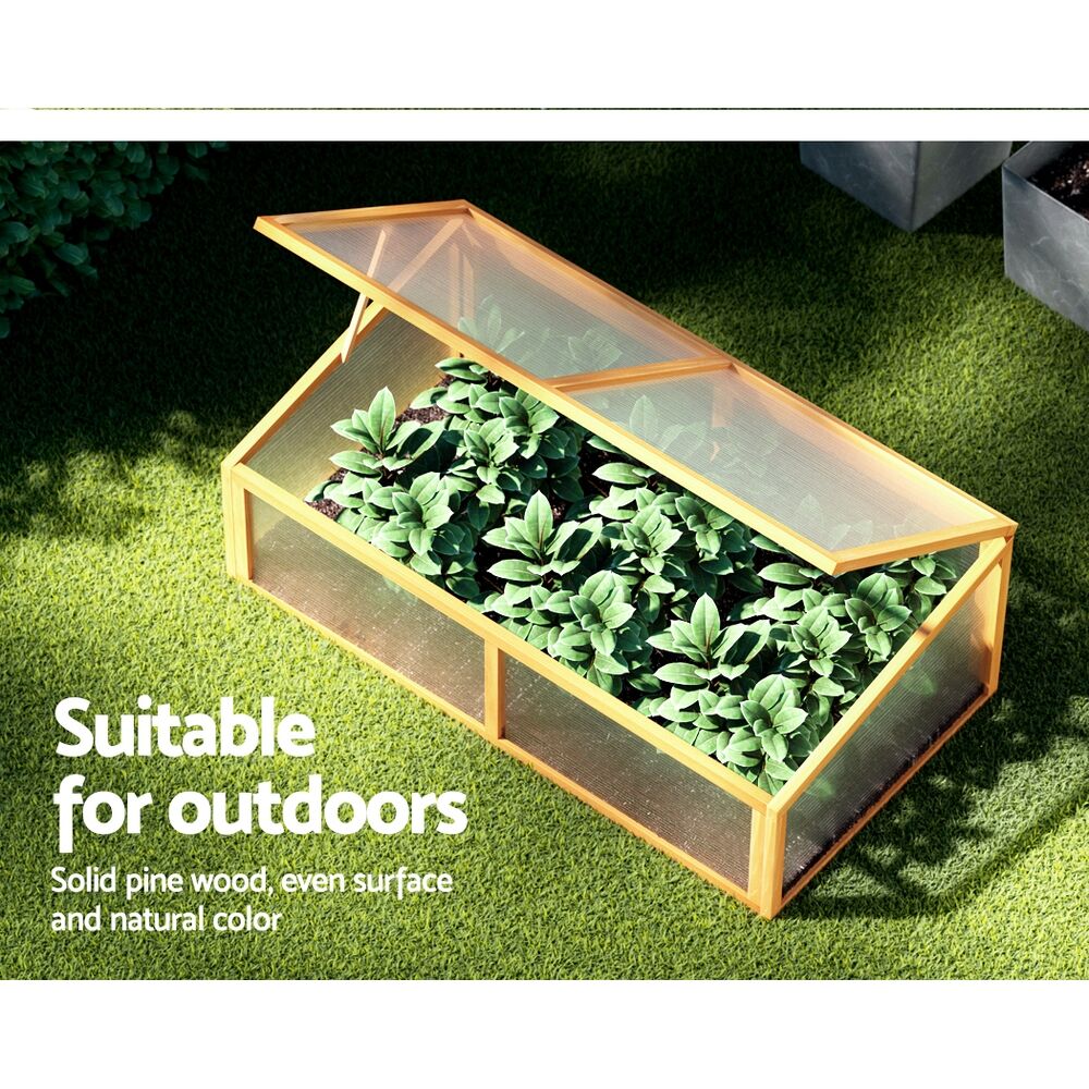 Green Fingers Garden Bed 110x58x42cm Wooden Planter Box Raised Container Growing Price