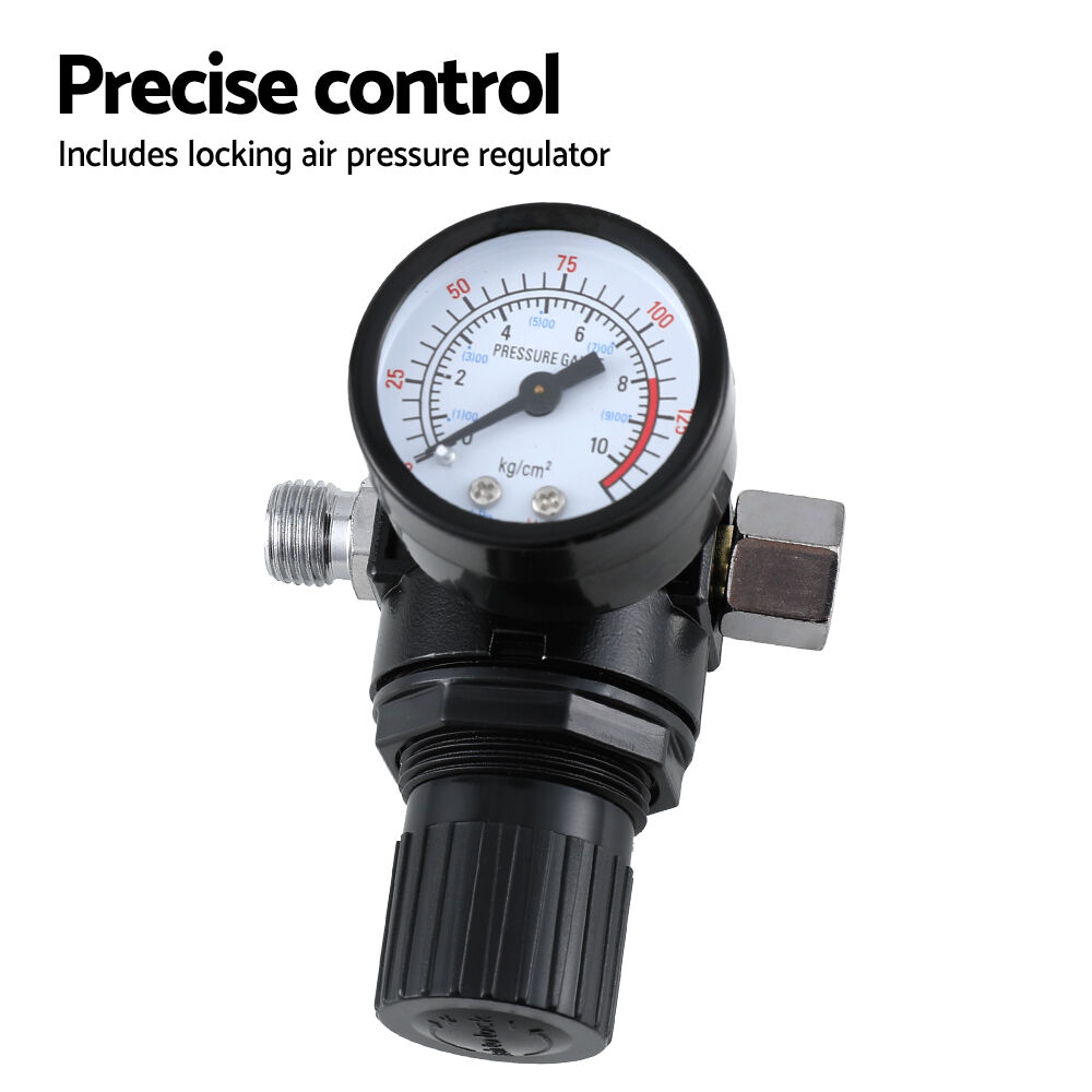 2PC HVLP Air Spray Gun Gravity Feed Cup Nozzles Included Price