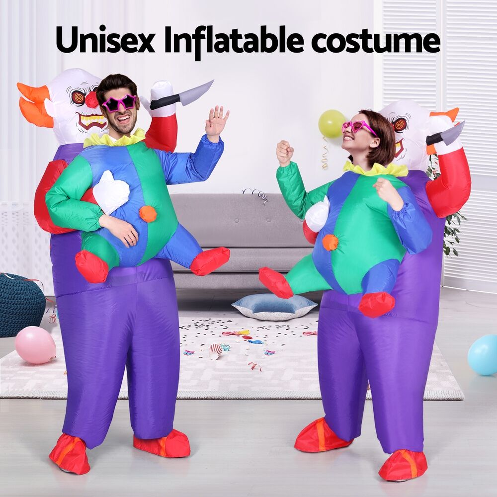 Inflatable Clown Costume Adult Suit Blow Up Party Fancy Dress Halloween Cosplay Price