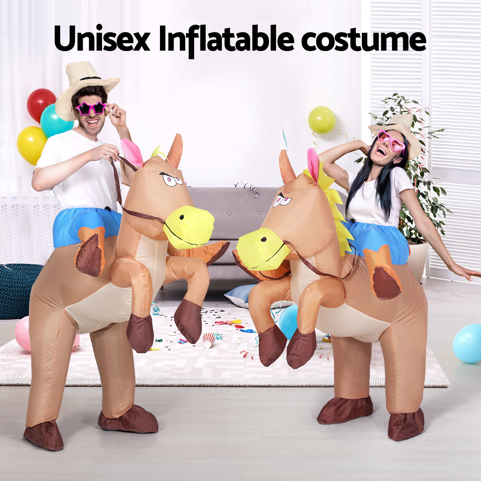 Inflatable Cowboy Costume Adult Suit Blow Up Party Fancy Dress Halloween Cosplay Price
