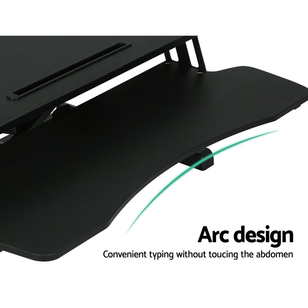 Standing Desk Riser Height Adjustable Black 80CM Price