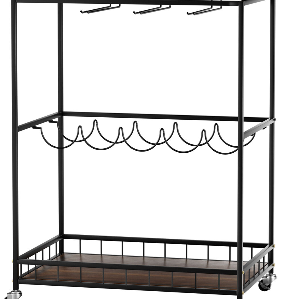 Wooden Bar Cart Drinks Trolley 3 Tire Price