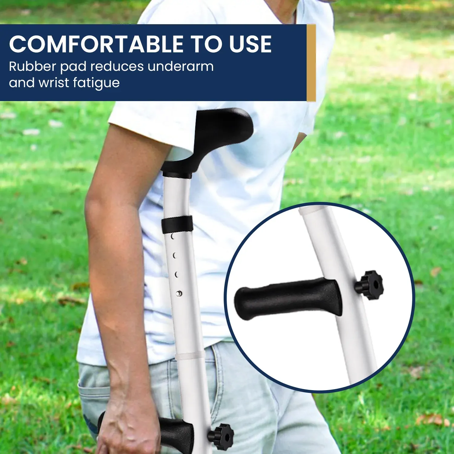 Evekare Heavy Duty Under Arm Walking Crutch Price
