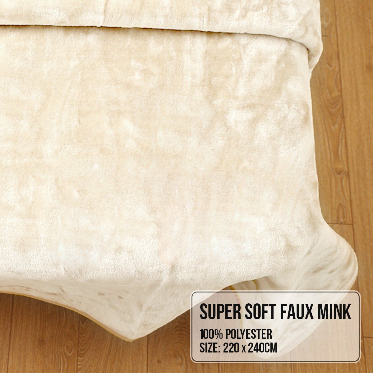 Hill 600GSM Faux Mink Blanket Double-Sided Queen Size Price