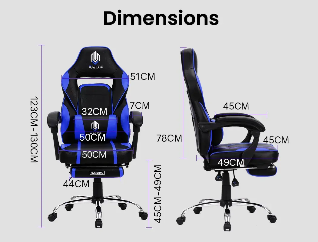 Gaming Chair Racing Computer PC Seat Office Reclining Footrest Price