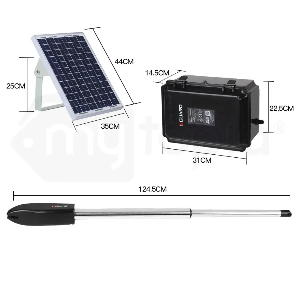 E-GUARD Swing Solar Automatic Gate Opener 450KG 3.5M Motor Remote Control Price