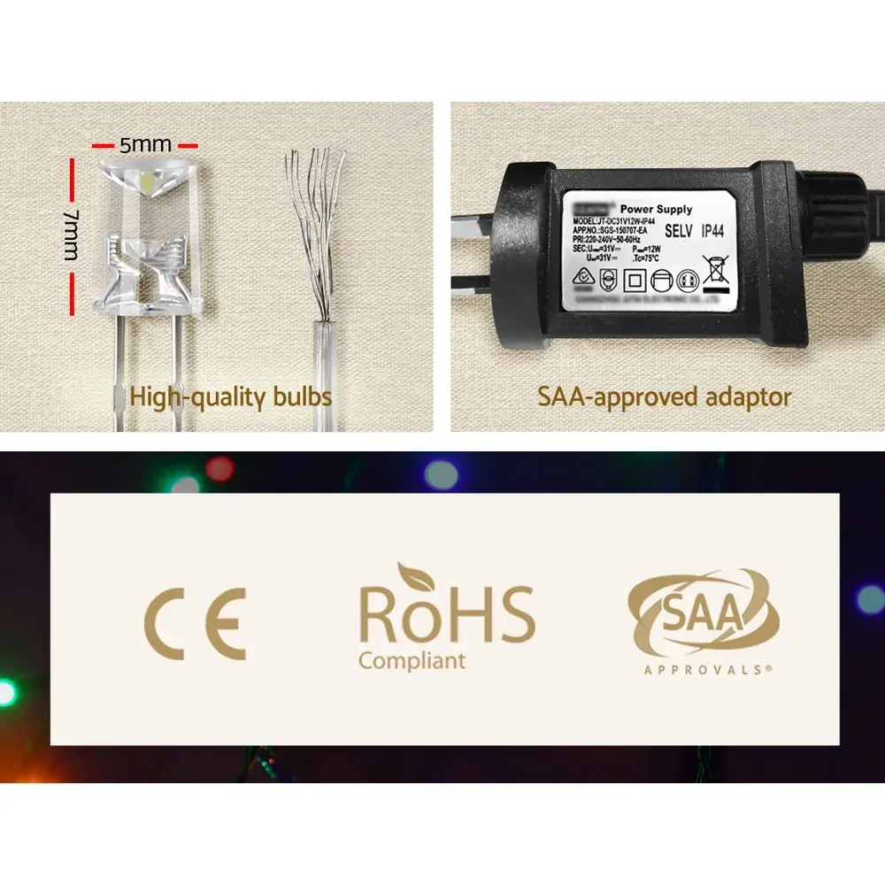 Jingle Jollys 800 LED Christmas Icicle Lights Price