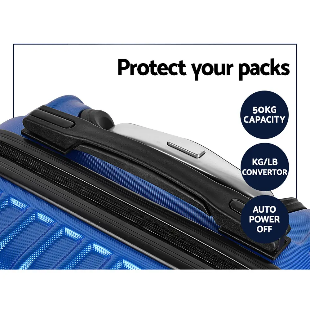 2pc Luggage Trolley Suitcase Sets Travel TSA Hard Case Price