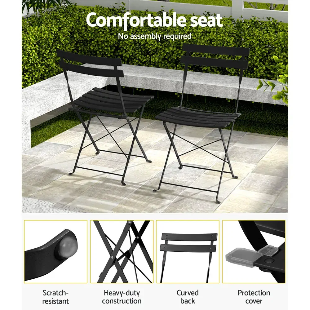 Outdoor Setting Table and Chairs Folding Patio Furniture Bistro Set Price