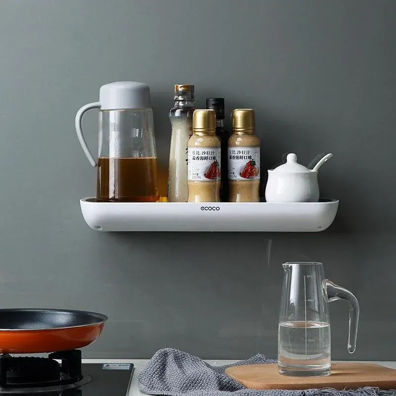 Bathroom Shelves Organizer Wall Mount Home Towel shelf Shampoo Rack With Towel Bar Storage Rack Bathroom Accessories Price