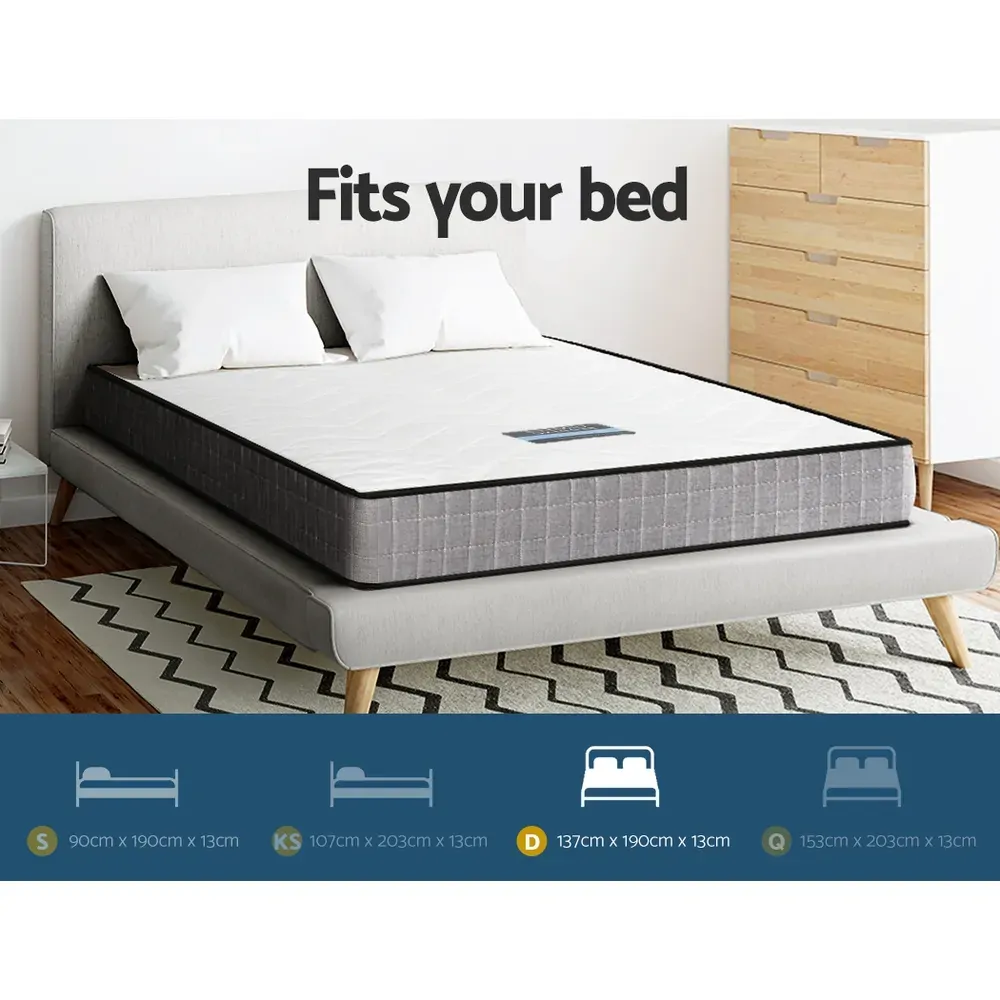 Bathgate Mattress Medium Firm Mattresses Tight Top Bed Bonnel Spring 13cm Price