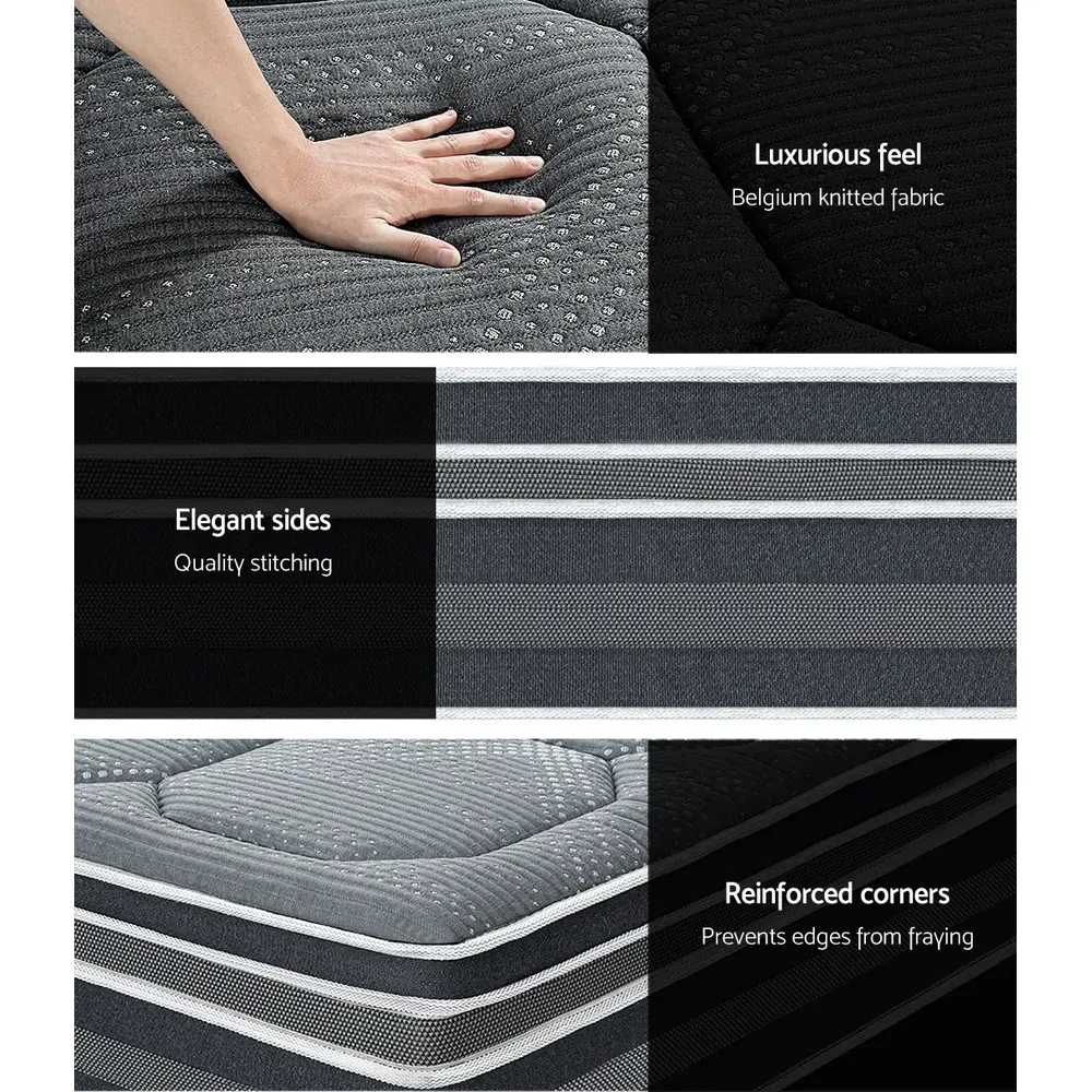Batesville 35CM Mattress Bed 7 Zone Dual Euro Top Pocket Spring Medium Firm Price