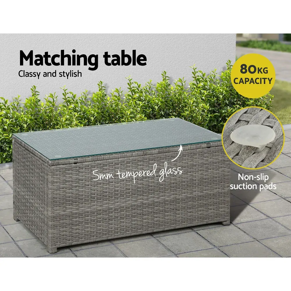 Outdoor Furniture Sofa Set Wicker Lounge Setting Table Chairs Price