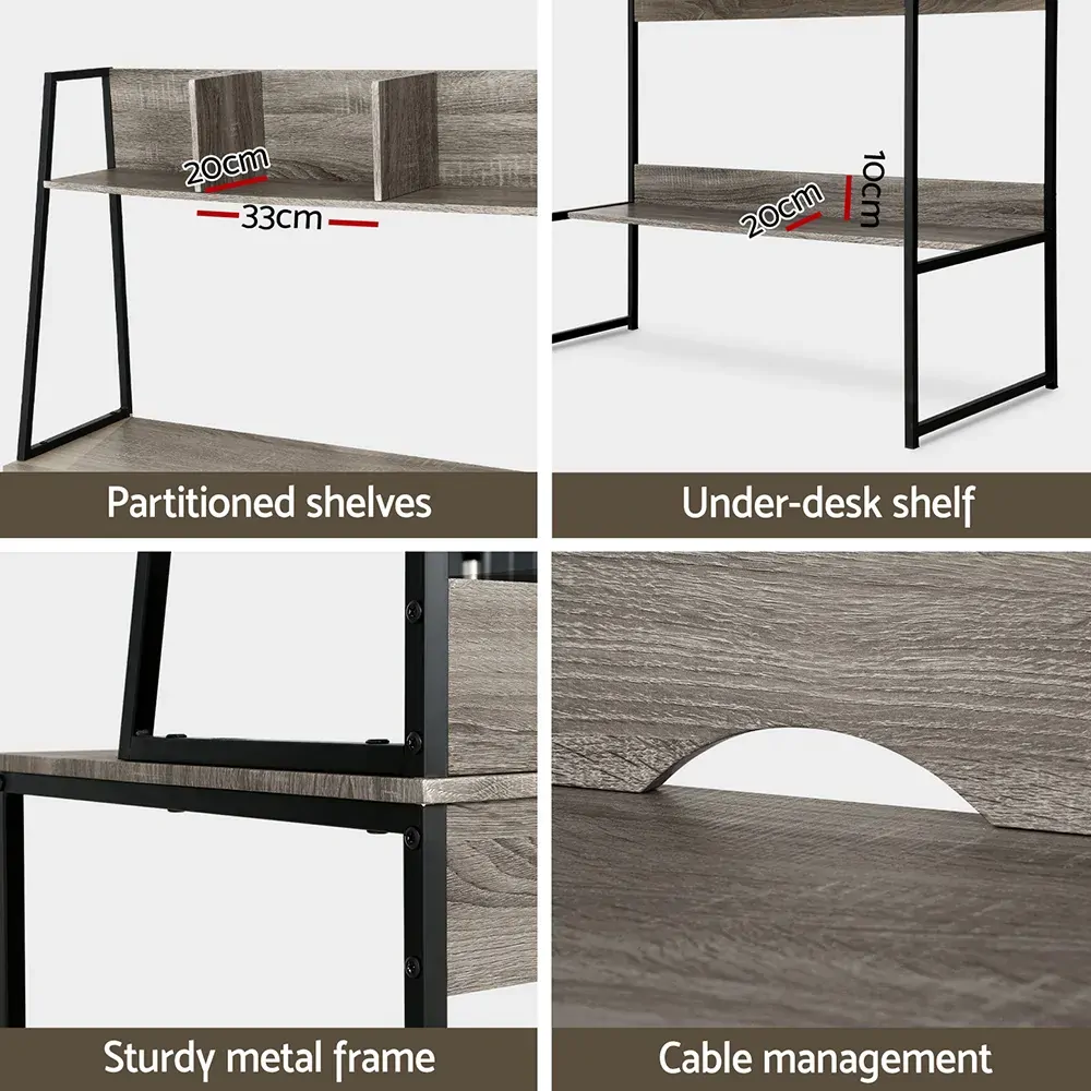 Computer Desk Office Desks Study Table Workstation Bookshelf Storage Price