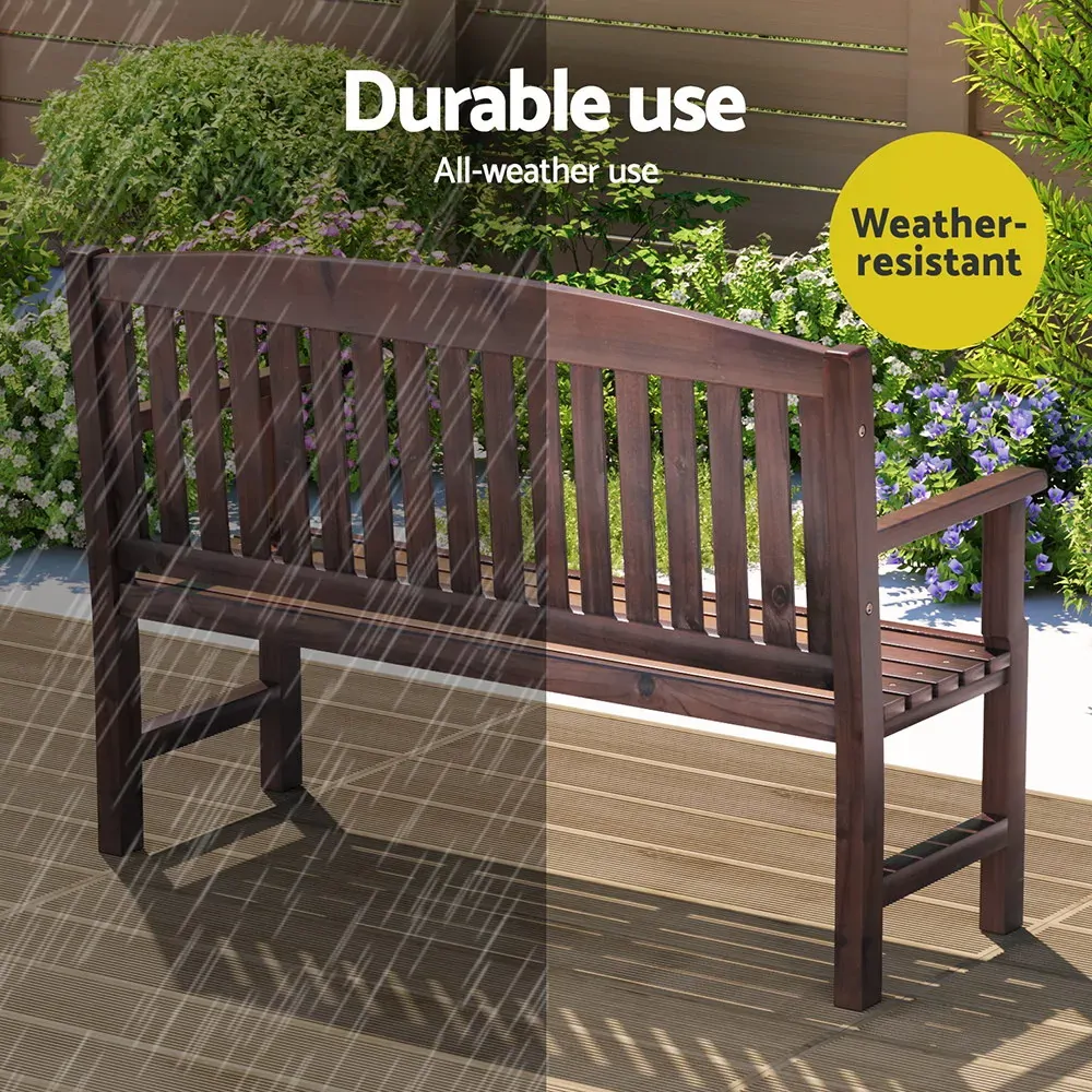 Outdoor Garden Bench Seat Wooden Chair Patio Furniture Timber Lounge Price