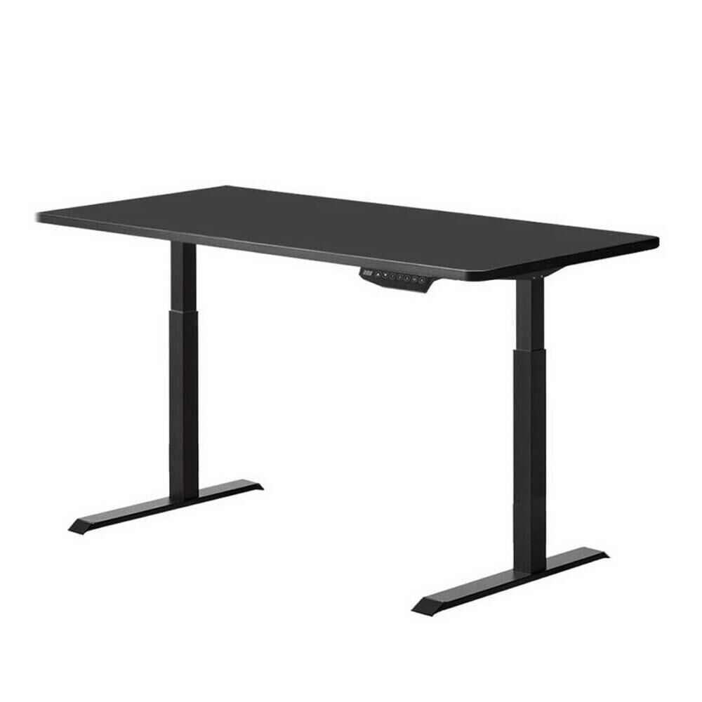 Standing Desk Height Adjustable Sit Stand Motorised Single Black Motor Frame Top Price
