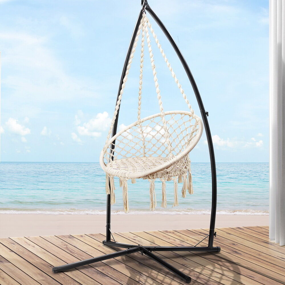 Hammock Chair Swing Bed Relax Rope Portable Outdoor Hanging Indoor 124CM Price