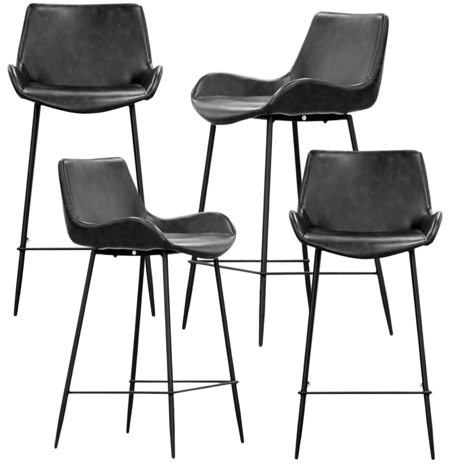 Brando PU Leather Upholstered Bar Chair Metal Leg Stool Price