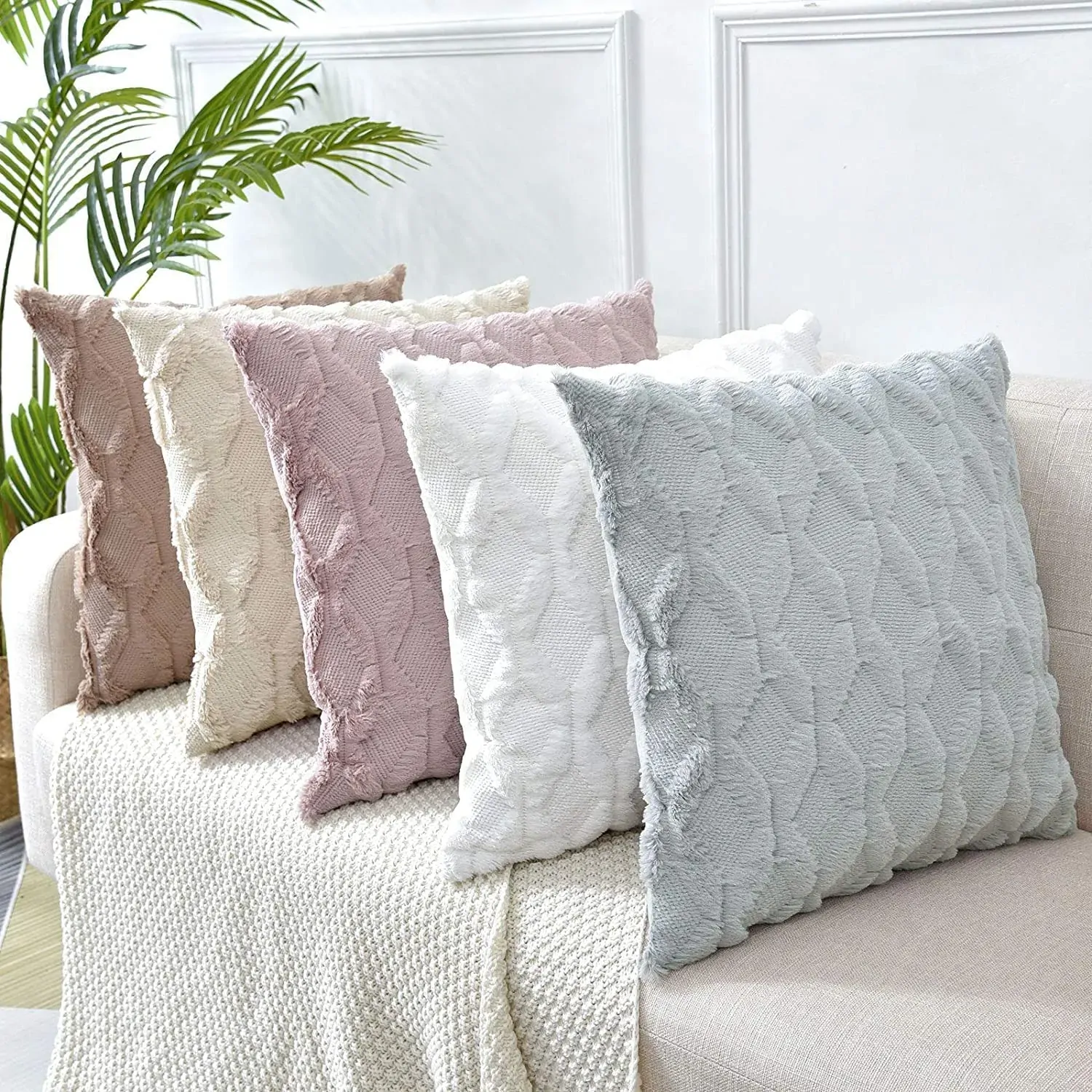2 Pack Decorative Boho Throw Pillow Covers 45 x 45 cm Price