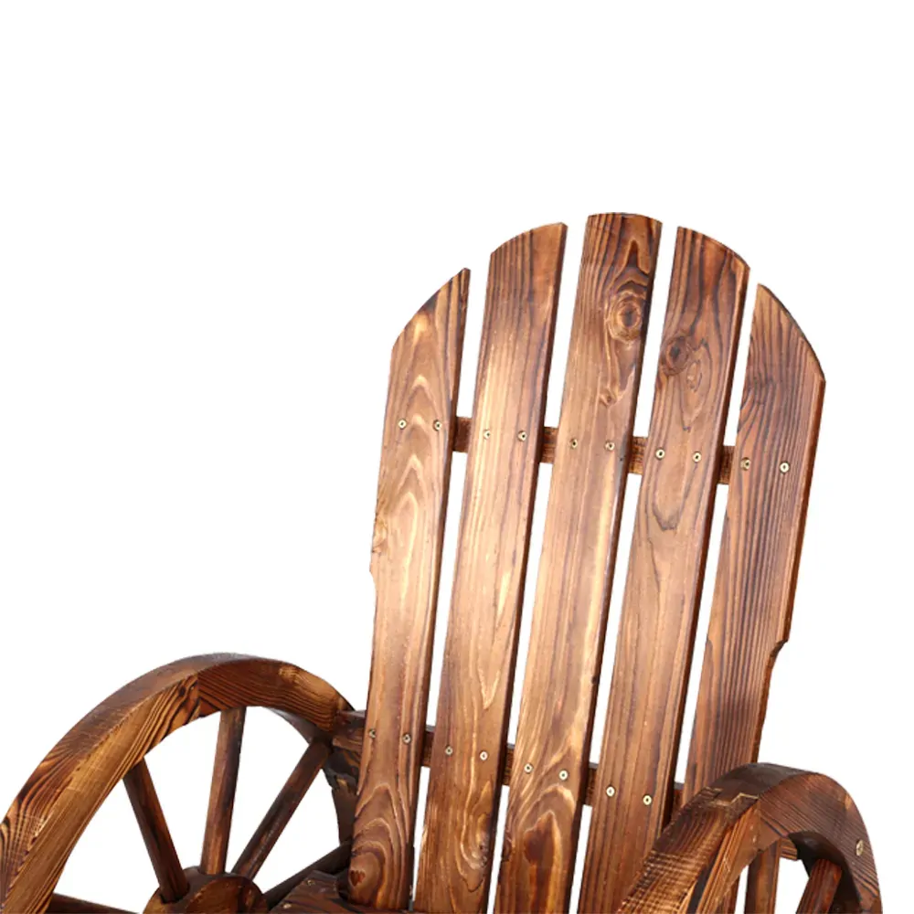 Wagon Wheels Rocking Chair - Brown Price