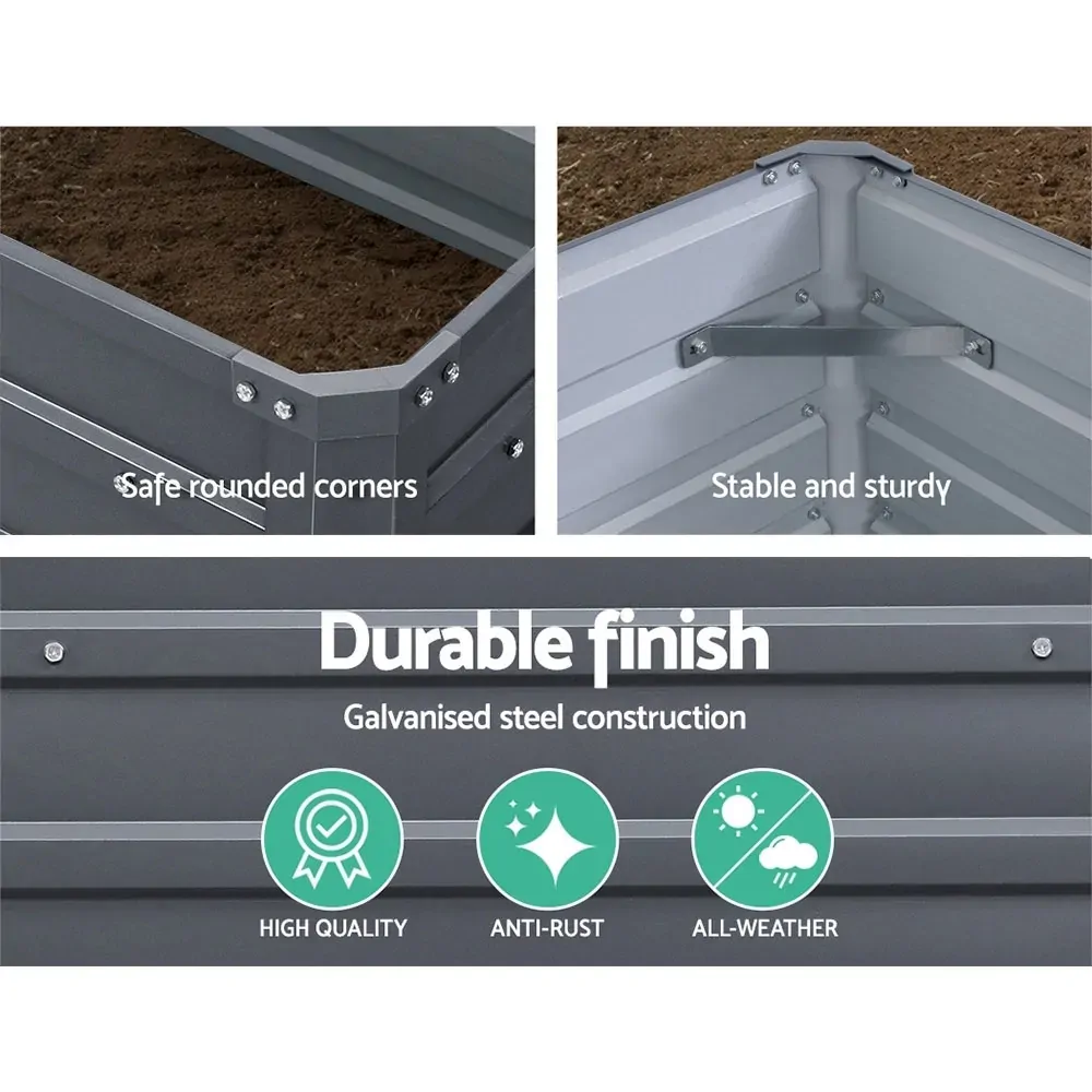 Garden Bed 2PCS Galvanised Steel Raised Planter Price