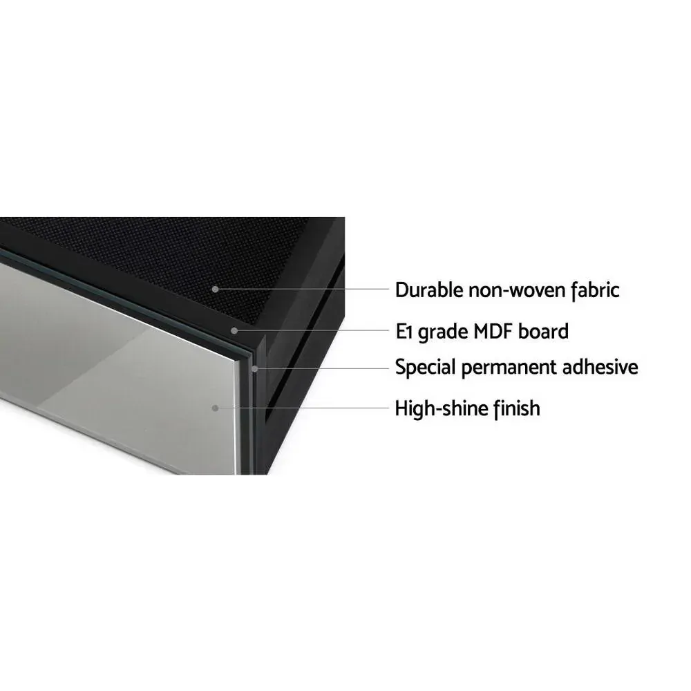 Albury Mirrored Bedside table Drawers Furniture Mirror Glass Presia Price