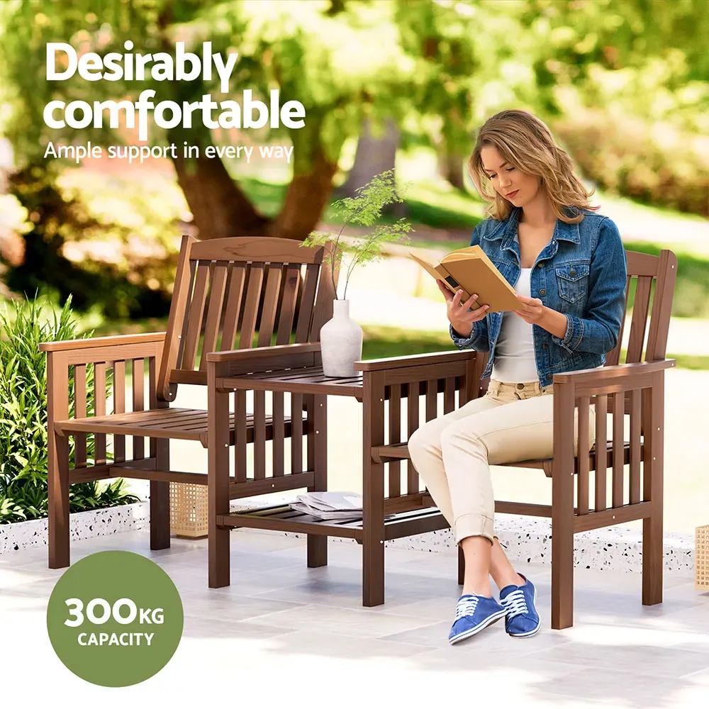 Garden Bench Chair Table Loveseat Wooden Outdoor Furniture Patio Park Price
