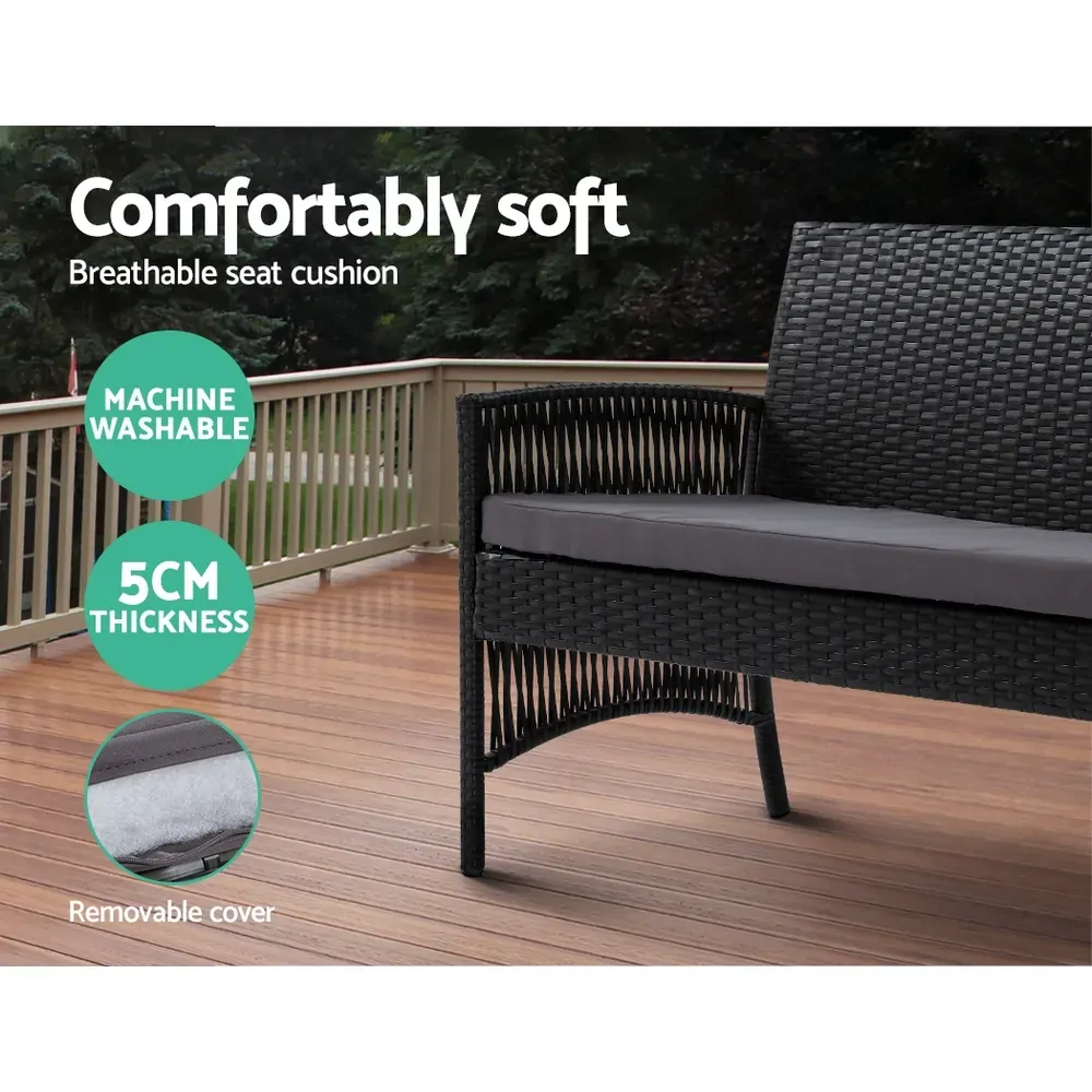 4 PCS Outdoor Furniture Lounge Setting Wicker Dining Set Price