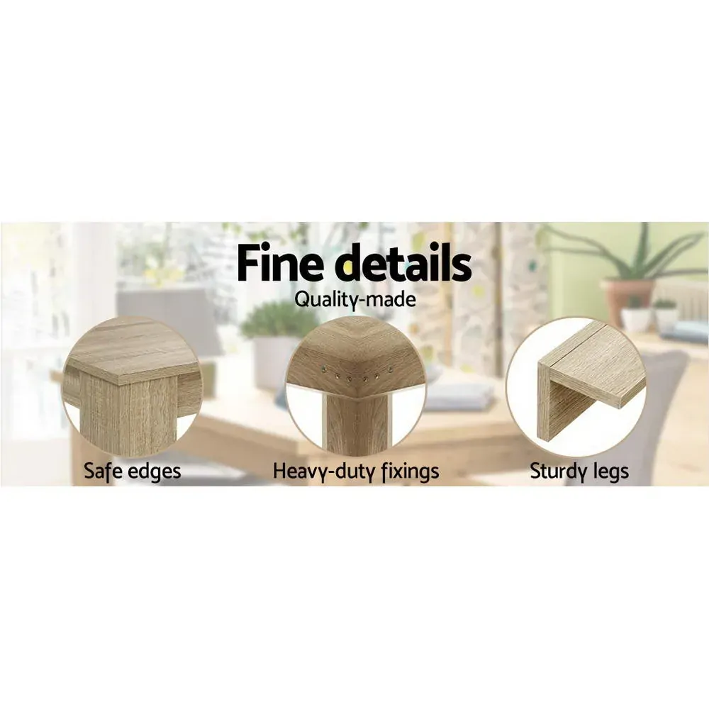 Dining Table 4 Seater Wooden Kitchen Tables 120cm Cafe Restaurant Price