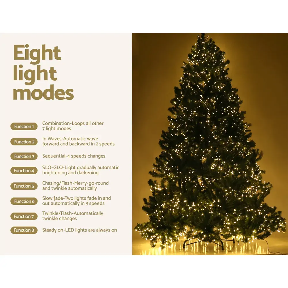 Jingle Jollys Christmas Tree Xmas Tree with LED Lights Warm White Price
