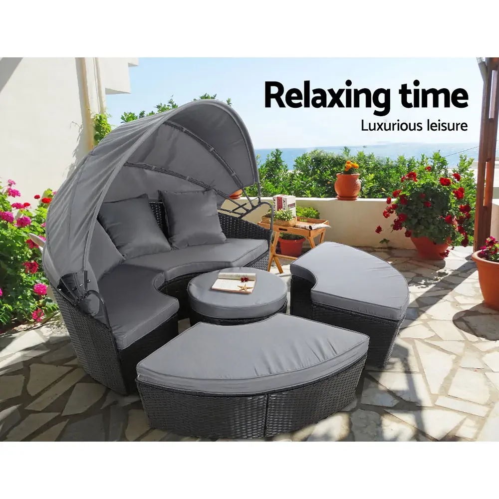 Outdoor Lounge Setting Sofa Patio Furniture Wicker Garden Rattan Set Day Bed Price