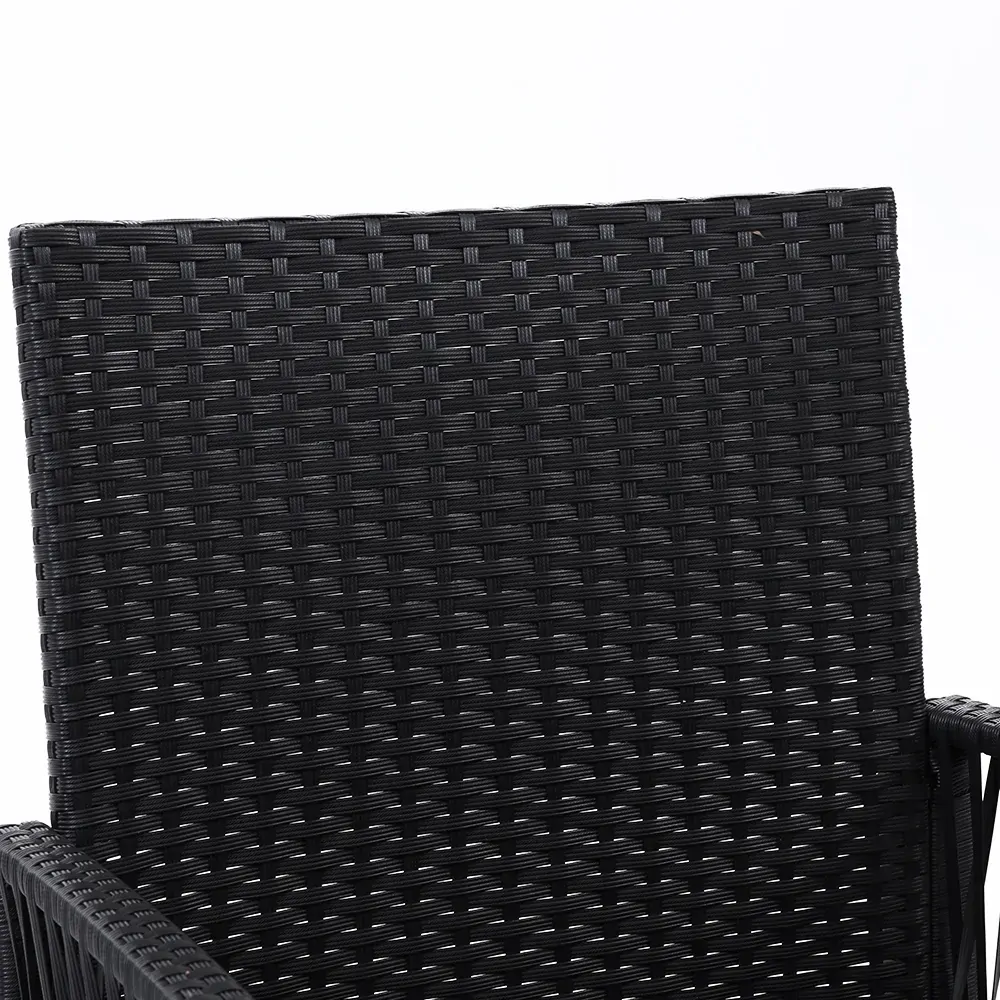 Outdoor Furniture Dining Chairs Wicker Garden Patio Cushion Black Gardeon Price