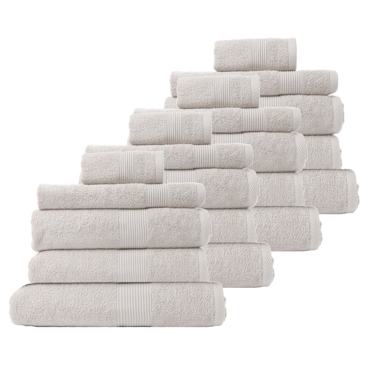 Royal Comfort 18 Piece Cotton Bamboo Towel Bundle Set 450GSM Luxurious Absorbent Price