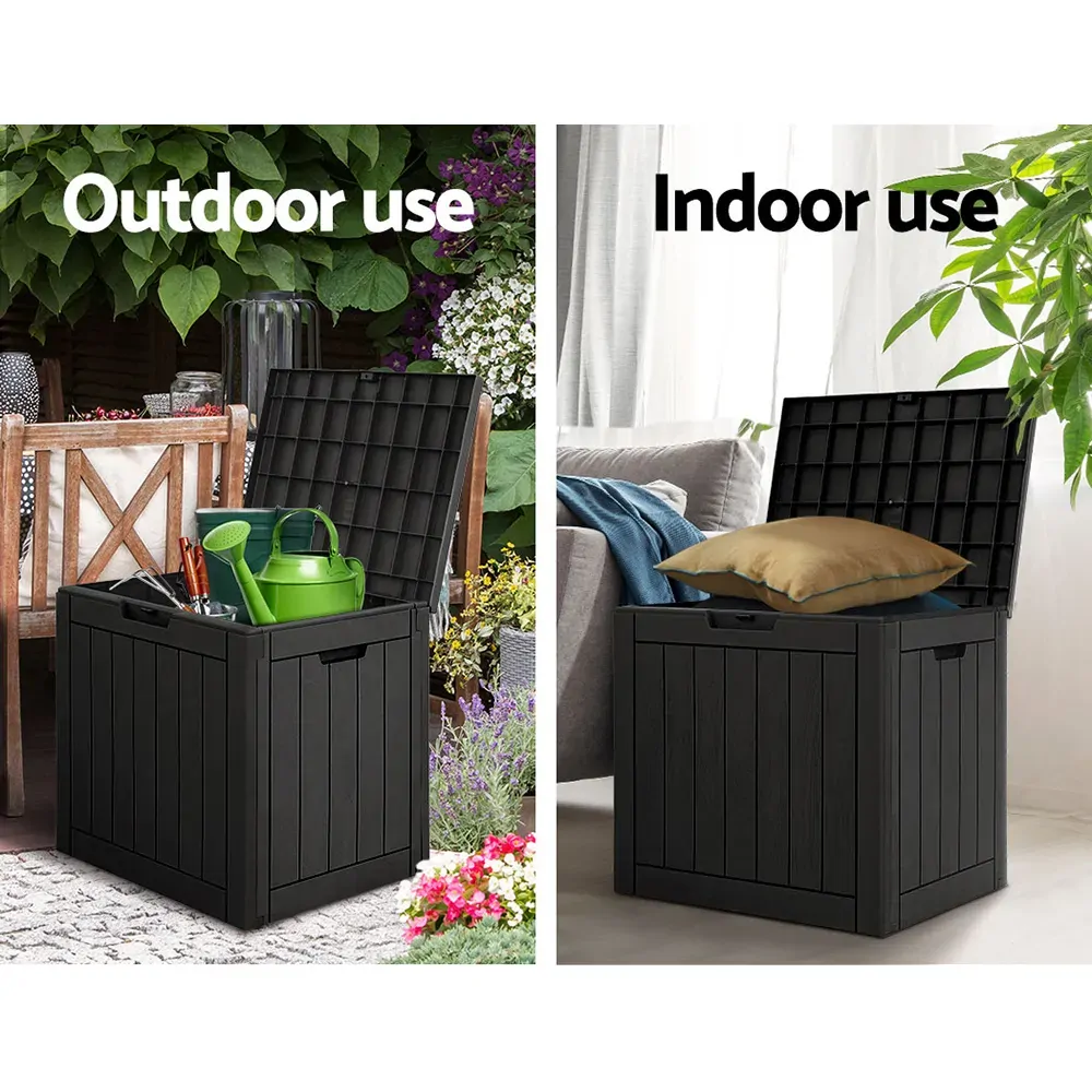 Outdoor Storage Box 118L Container Lockable Indoor Garden Toy Tool Shed Price