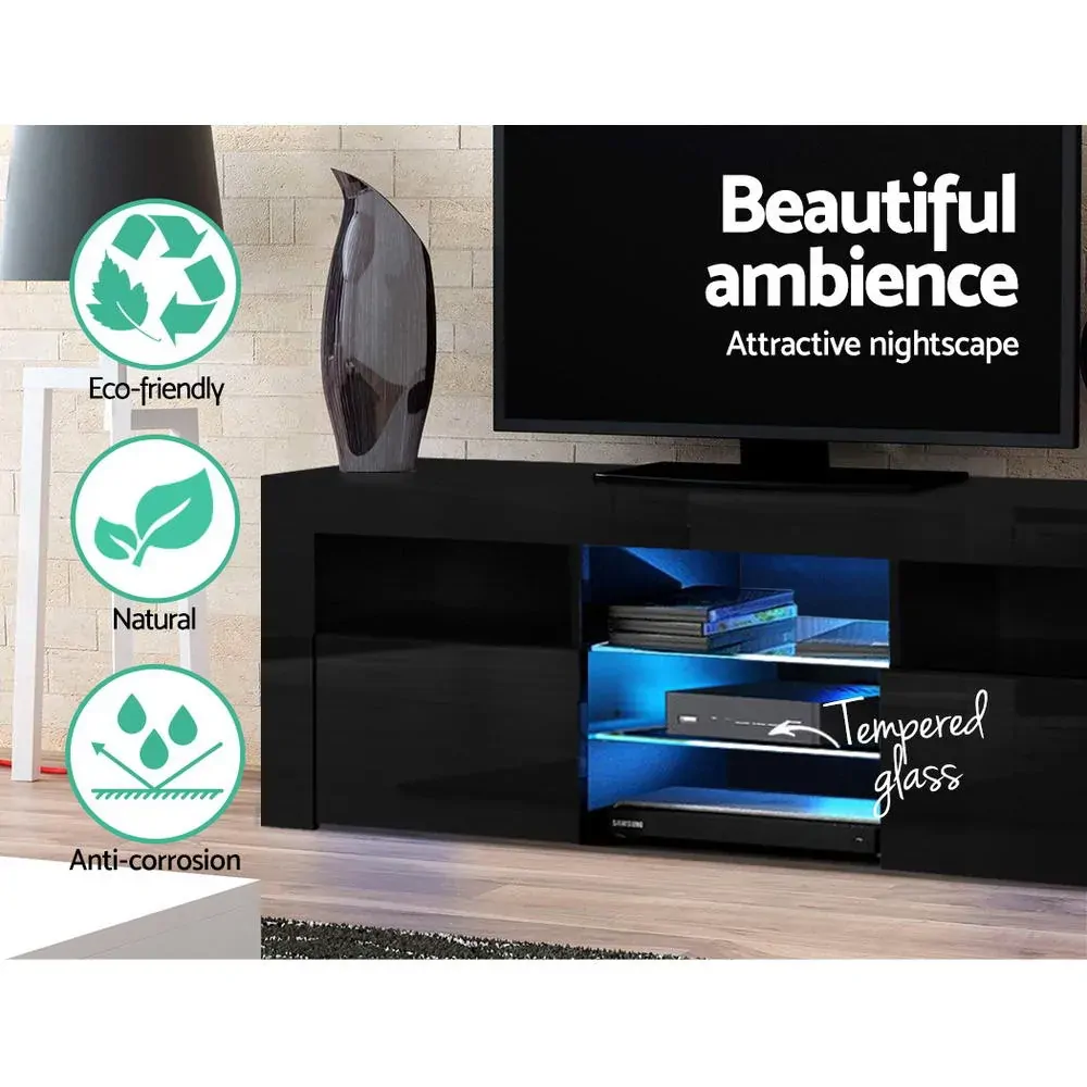 Adel TV Cabinet Entertainment Unit Stand RGB LED Gloss Furniture 160cm Price