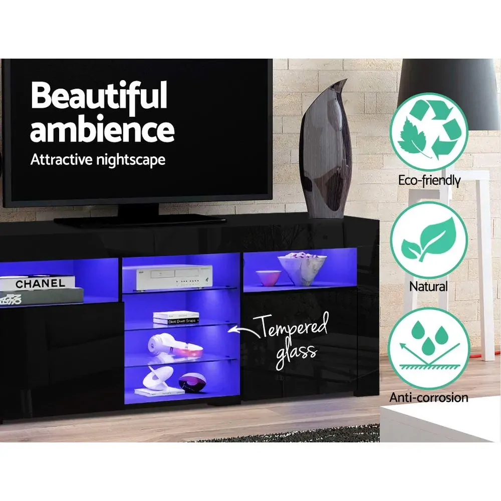 Amity TV Cabinet Entertainment Unit Stand RGB LED Gloss 3 Doors 180cm Price