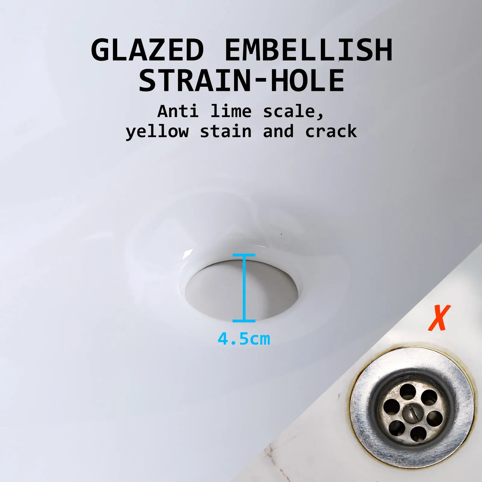 Muriel White Ceramic Bathroom Basin Vanity Sink Oval Above Counter Top Mount Bowl Price