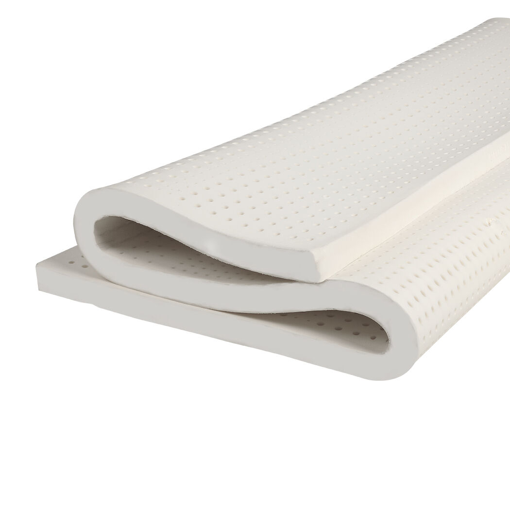 Latex Mattress Topper Natural 7 Zone Bedding Removable Cover 5cm Price