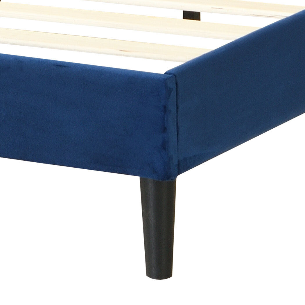 Air Bed Frame Mattress Base Platform Wooden Velevt Headboard Price