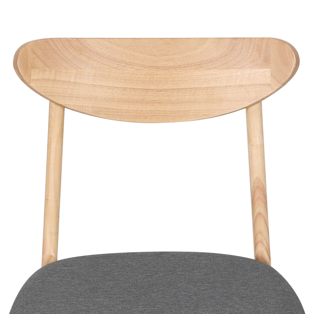 Dining Chair Kitchen Table Chair Natural Wood Linen Fabric Cafe Lounge Price