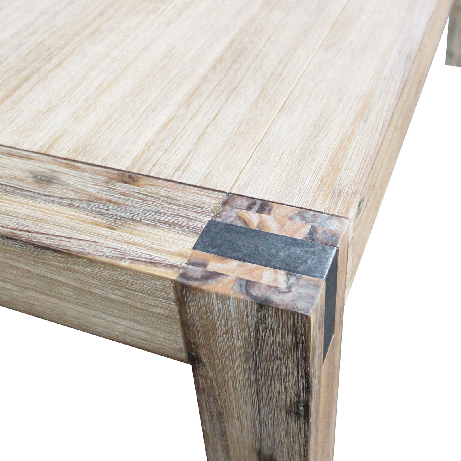 Dining Table Solid Acacia Wooden Base in Oak Colour Price
