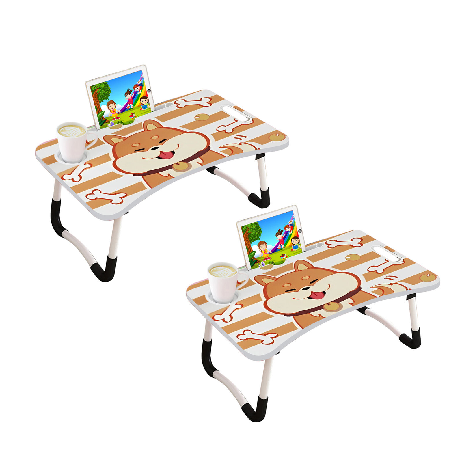 Portable Bed Table Adjustable Foldable Bed Sofa Study Table Laptop Mini Desk with Drawer and Cup Slot Home Decor Price