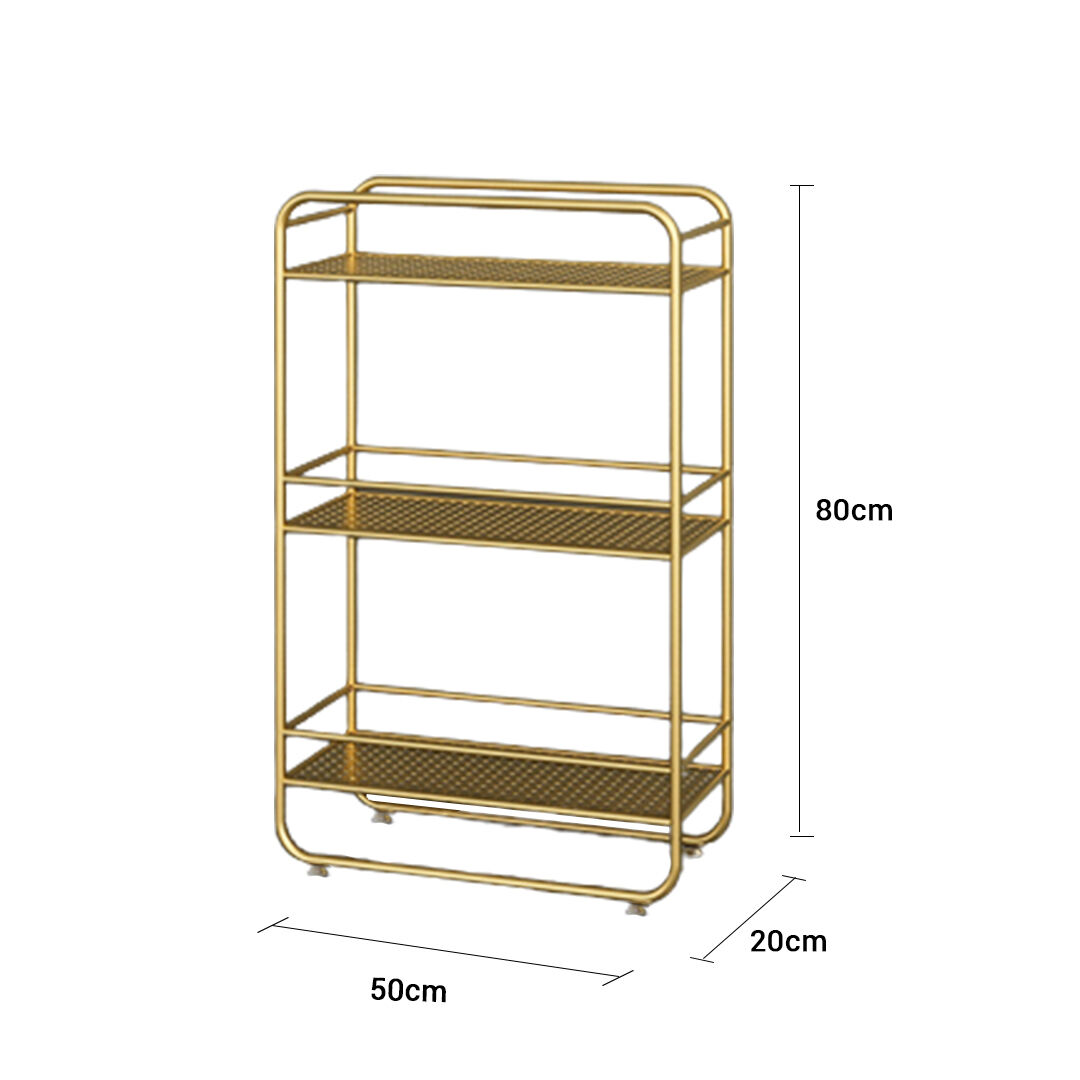 3 Tier Rectangular Bathroom Shelf Multifunctional Storage Display Rack Organiser Price