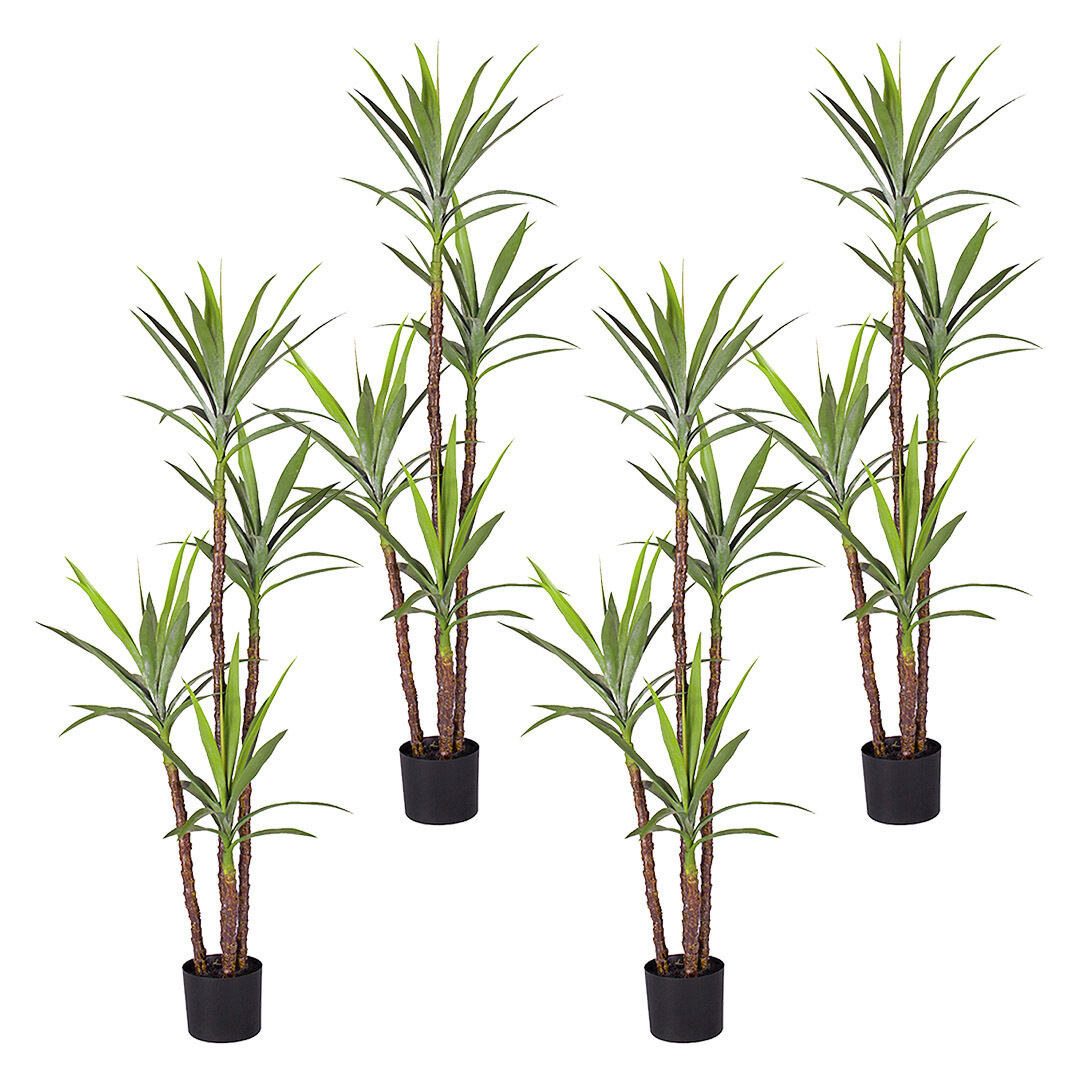 Artificial Natural Green Dracaena Yucca Tree Fake Tropical Indoor Plant Home Office Decor Price