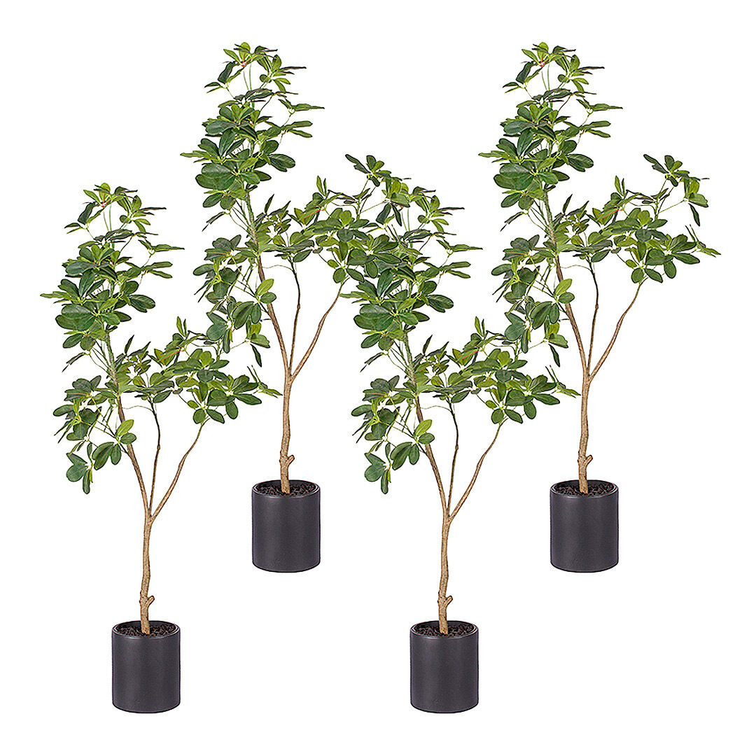 Artificial Natural Green Schefflera Dwarf Umbrella Tree Fake Tropical Indoor Plant Home Office Decor Price
