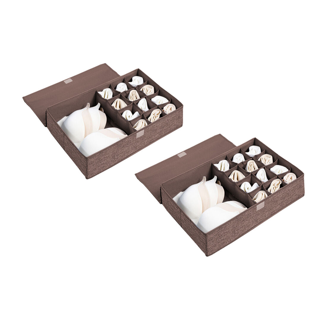 Flip Top Underwear Storage Box Foldable Wardrobe Partition Drawer Home Organiser Price
