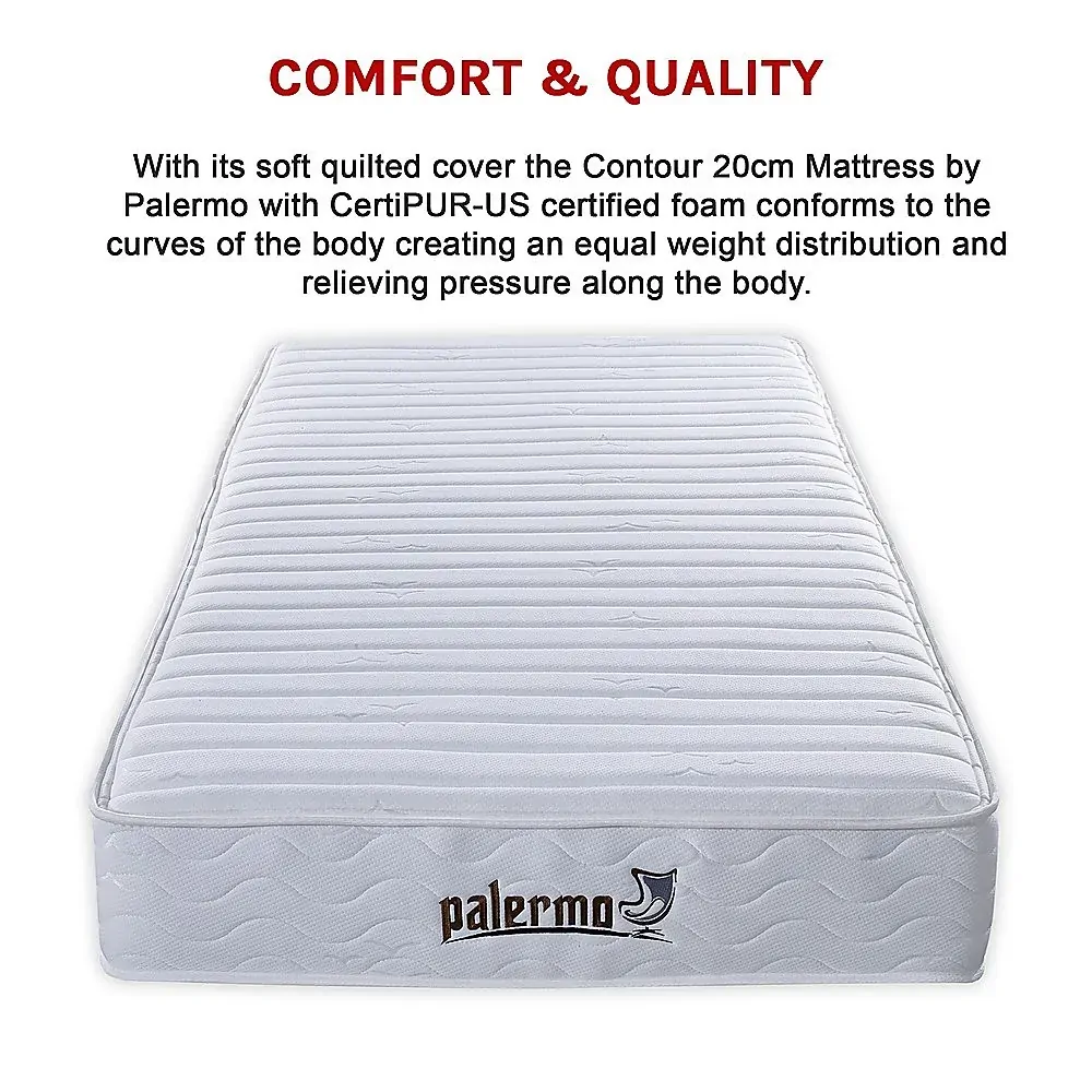 Auburndale Contour 20cm Encased Coil Mattress CertiPUR-US Certified Foam Price