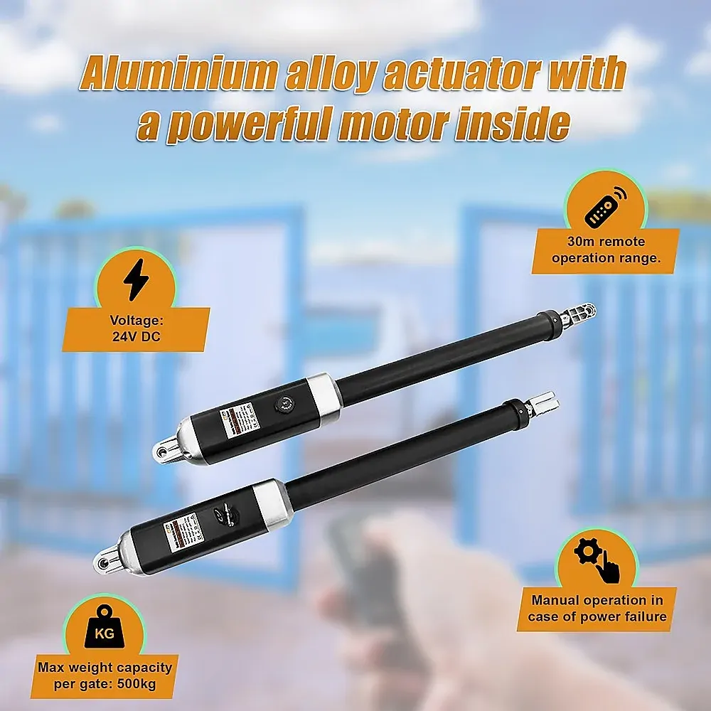 1000KG Solar Double Swing Auto Motor Remote Gate Opener Price